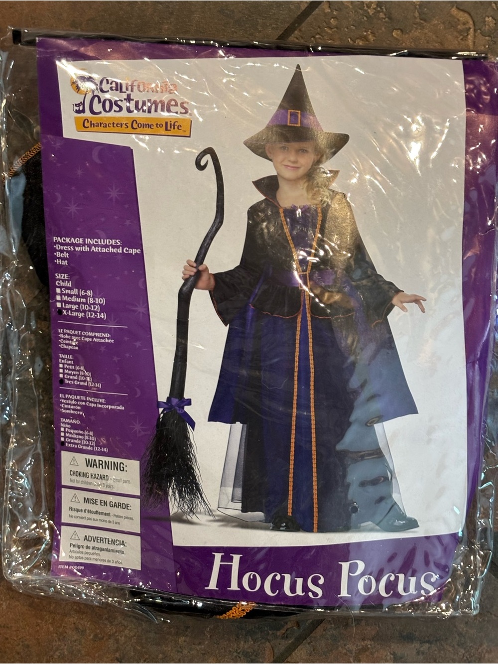 California Costumes Purple, Black and Orange Hocus Pocus Witch Costume